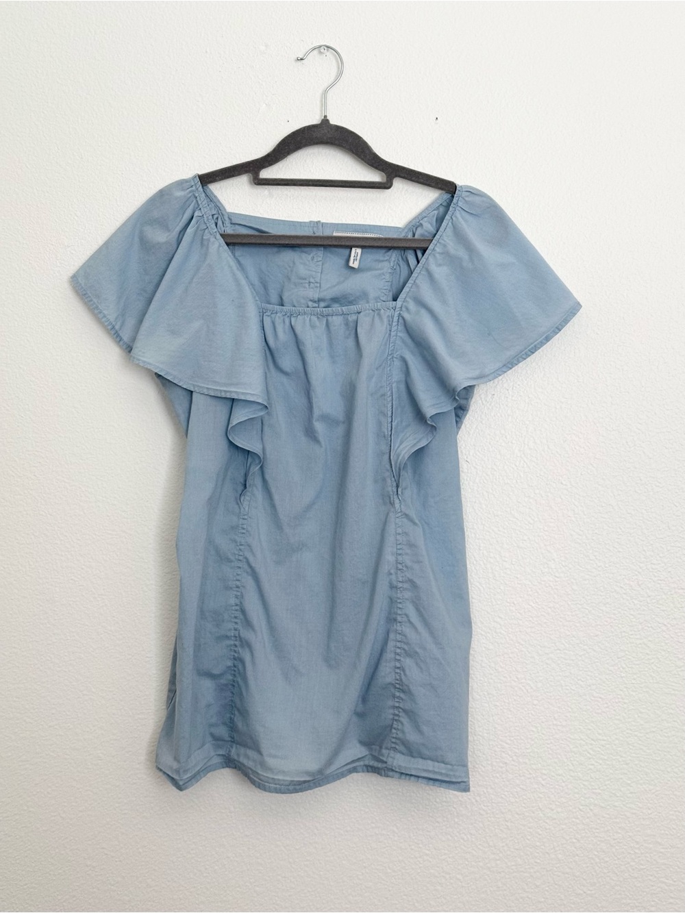 Old Navy 100% Cotton Flutter Sleeve Blouse Size Large